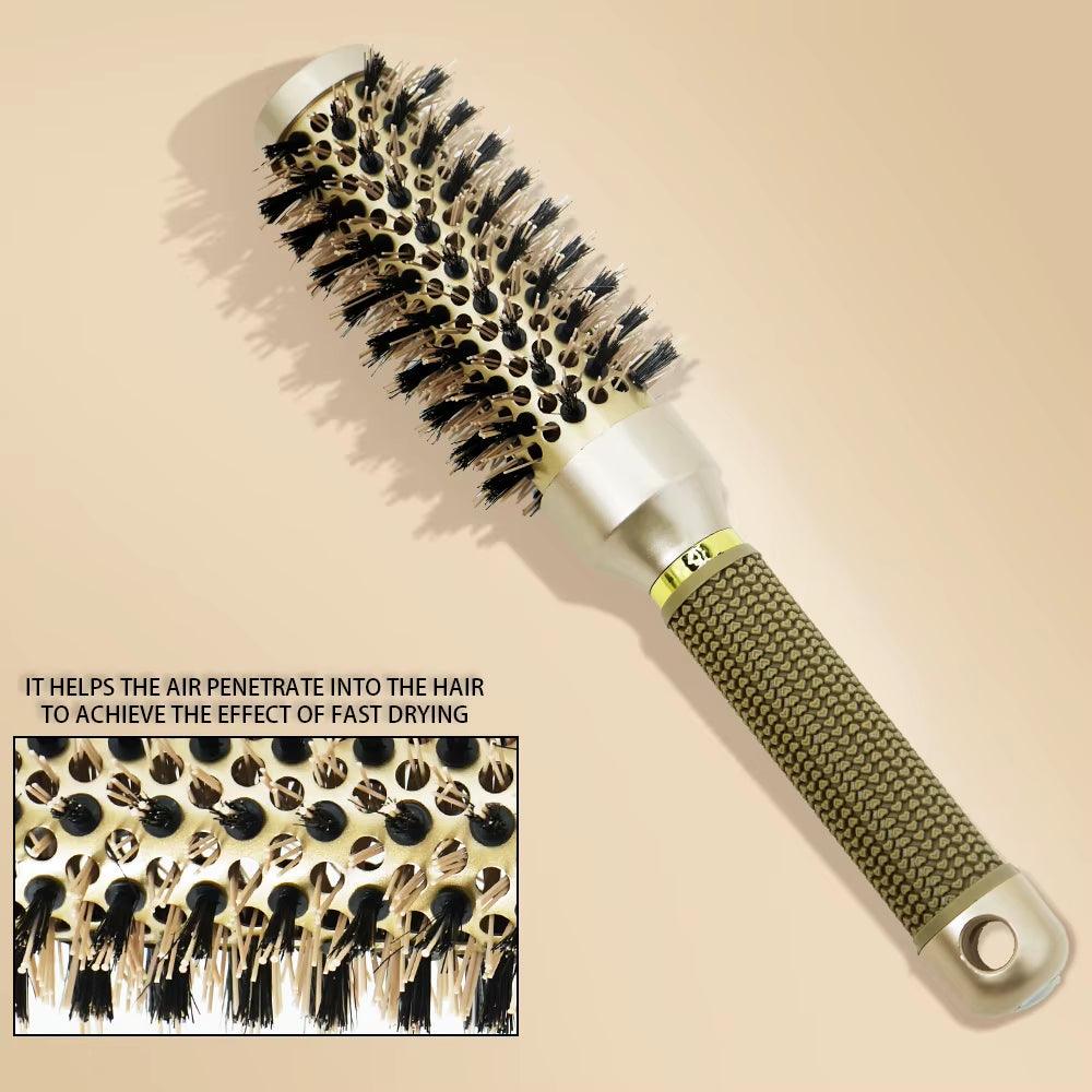 SilkyStrands™ Aluminum Barrel Hair Curling Brush - Silky Strands
