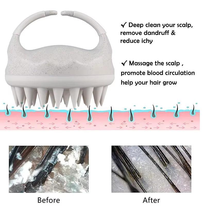 SilkyStrands™ EcoScalp Massager & Shampoo Brush - Silky Strands