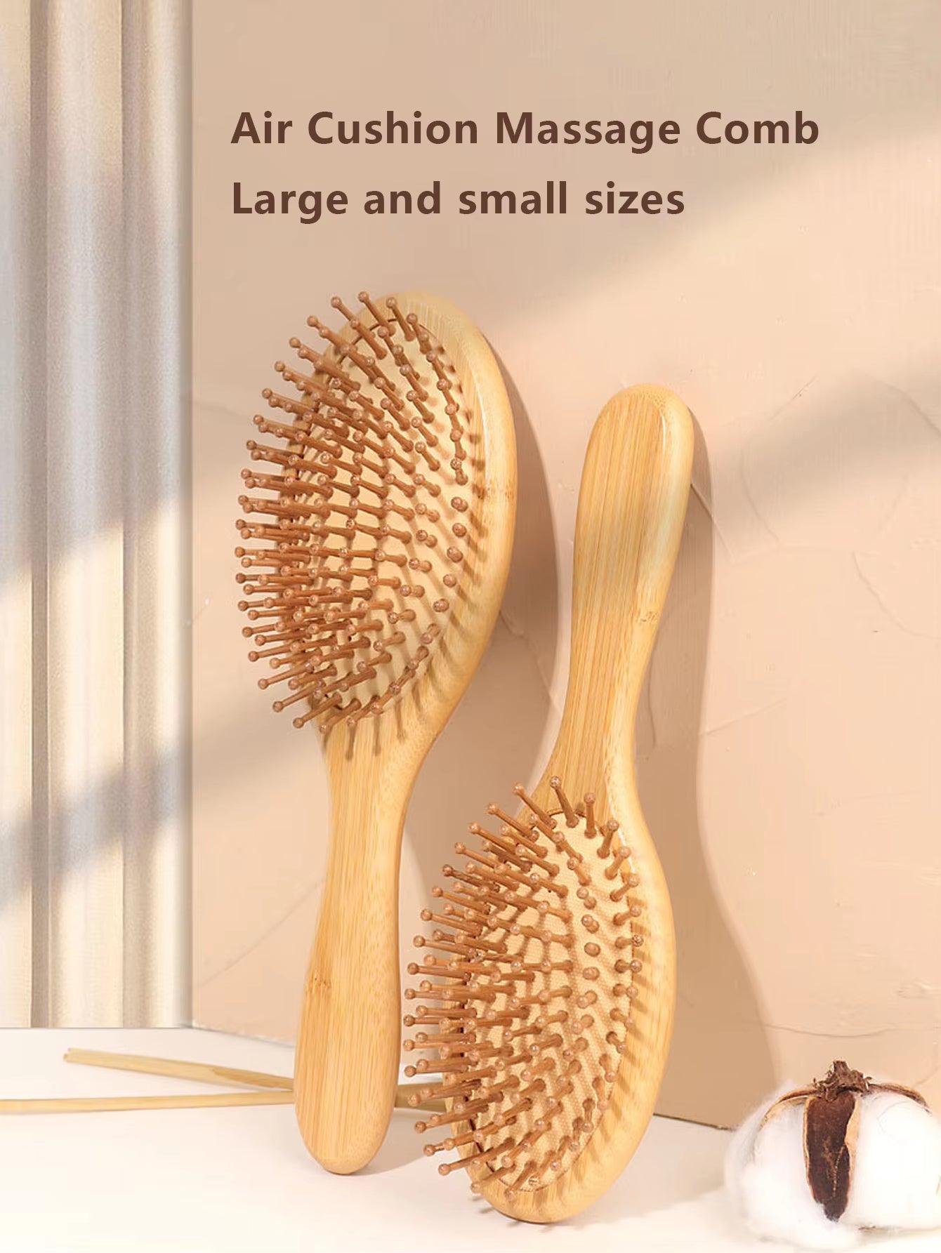 SilkyStrands™ Natural Wooden Hair Comb - Healthy Scalp & Hair Care - Silky Strands