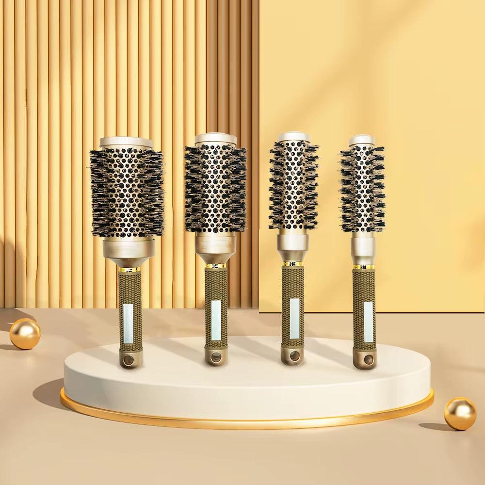 SilkyStrands™ Aluminum Barrel Hair Curling Brush - Silky Strands
