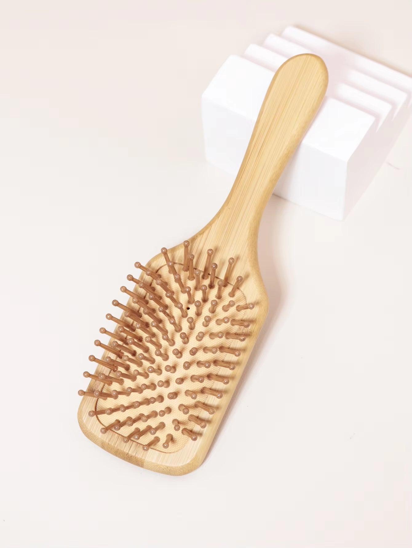 SilkyStrands™ Natural Wooden Hair Comb - Healthy Scalp & Hair Care - Silky Strands