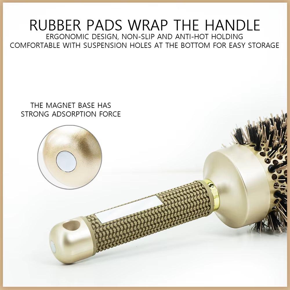 SilkyStrands™ Aluminum Barrel Hair Curling Brush - Silky Strands