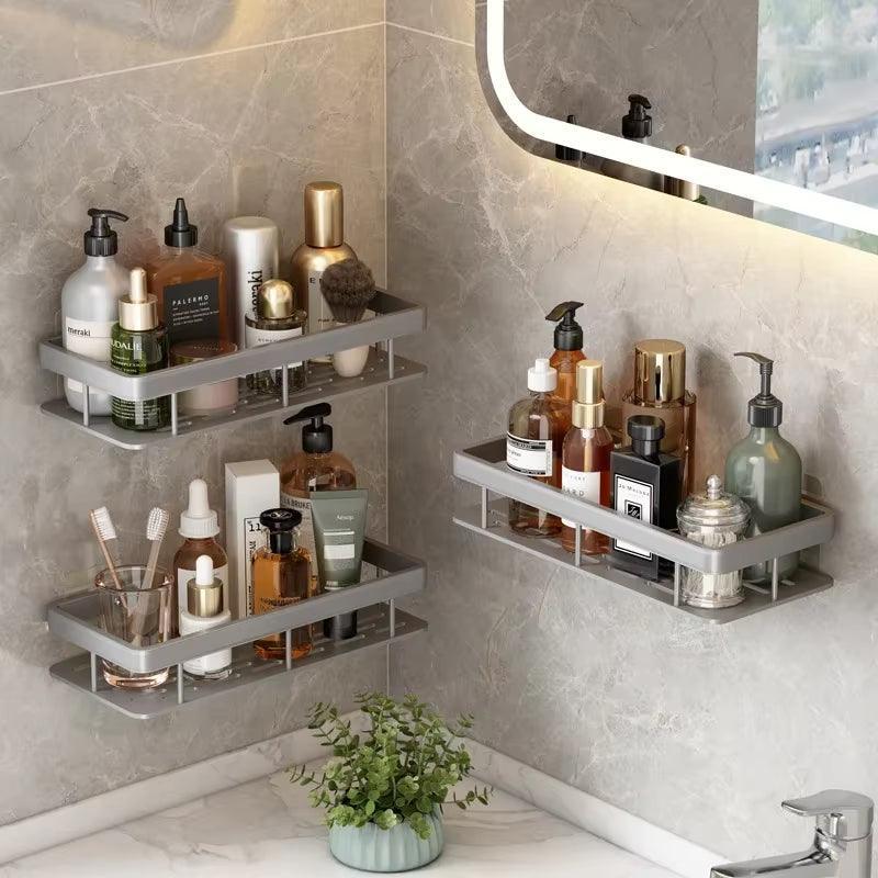 SilkyStrands™ LuxeSpace 2-Tier Wall Shelf - Silky Strands