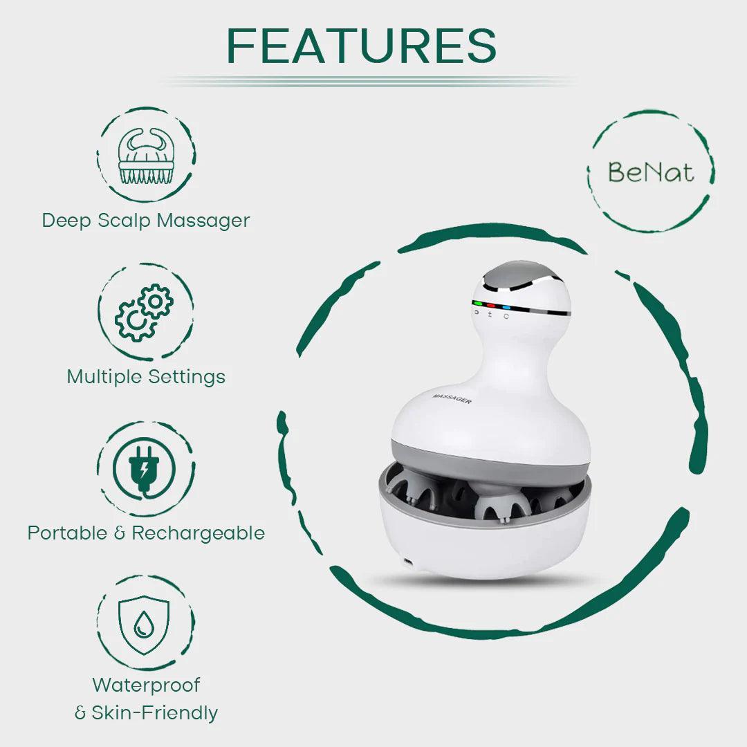 SilkyStrands™ Smart Electric Scalp Massager - Silky Strands