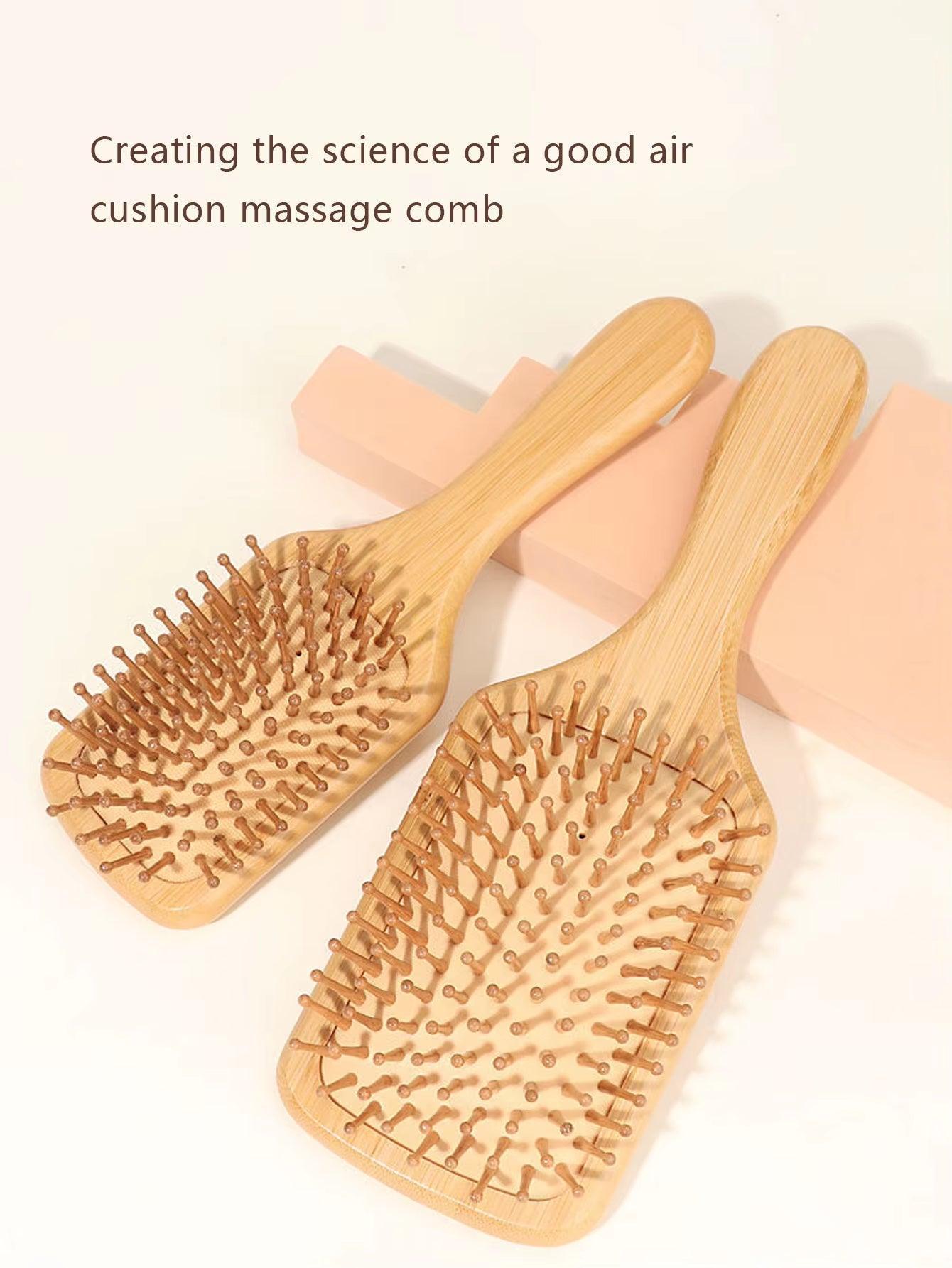 SilkyStrands™ Natural Wooden Hair Comb - Healthy Scalp & Hair Care - Silky Strands