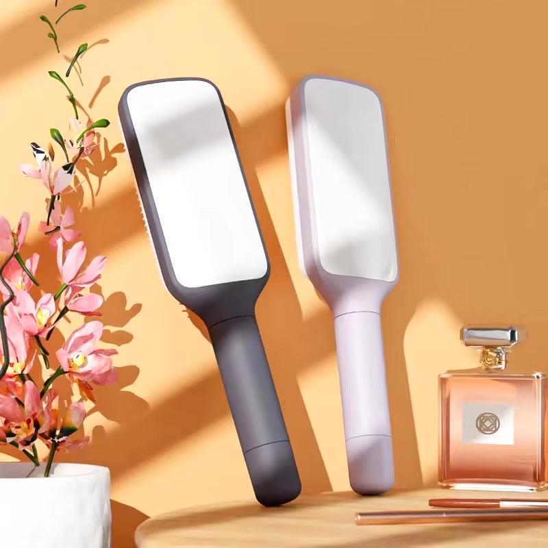 SilkyStrands™ AirCushion Self-Cleaning Hairbrush - Silky Strands