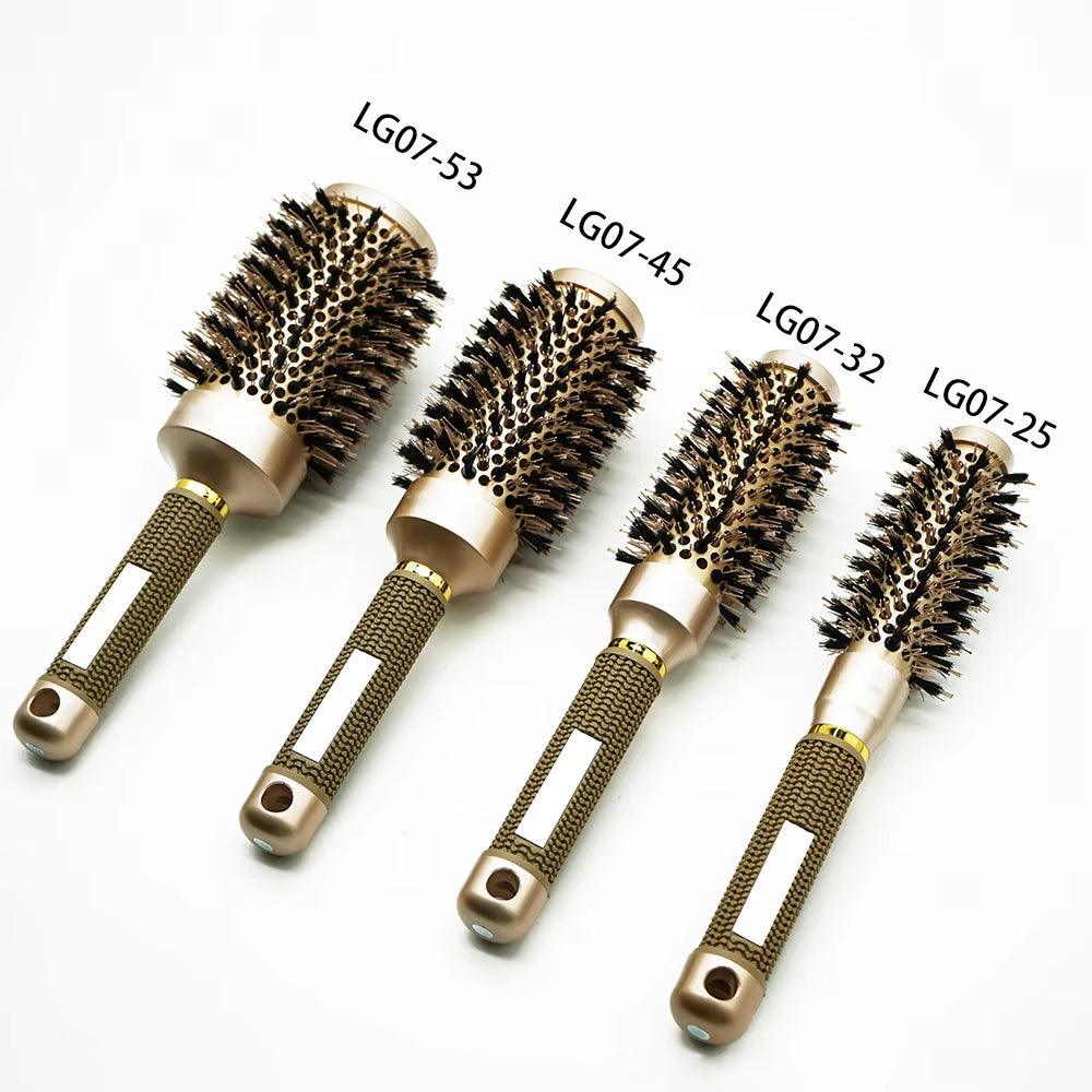 SilkyStrands™ Aluminum Barrel Hair Curling Brush - Silky Strands