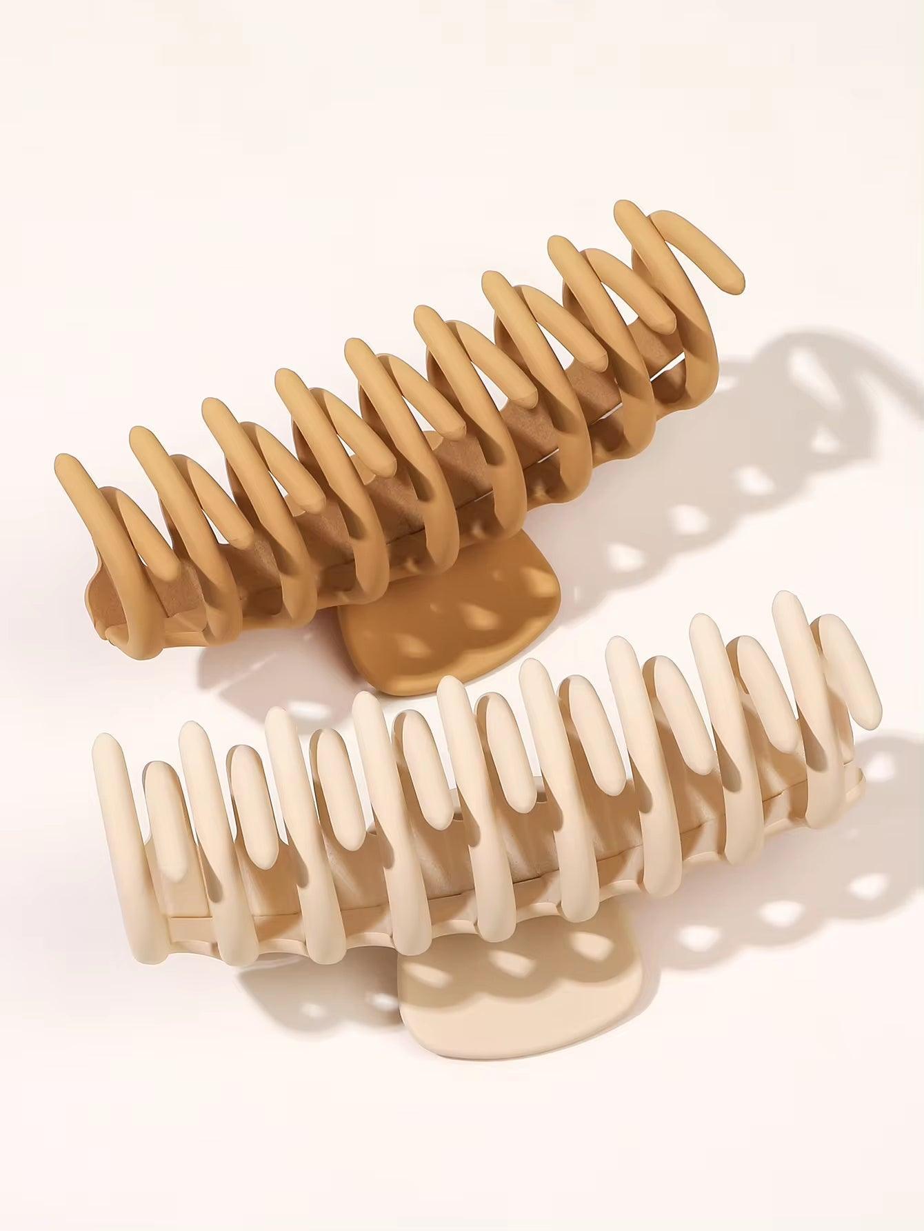 SilkyStrands™ Luxe Matte Claw Clip Set (4-Pack) - Silky Strands