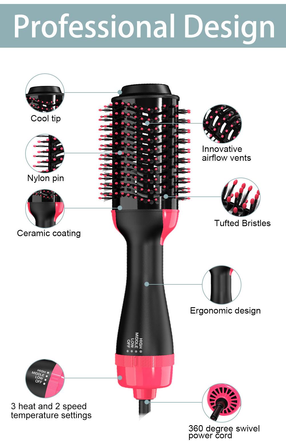 SilkyStrands™ 3-in-1 Hot Air Brush - Silky Strands