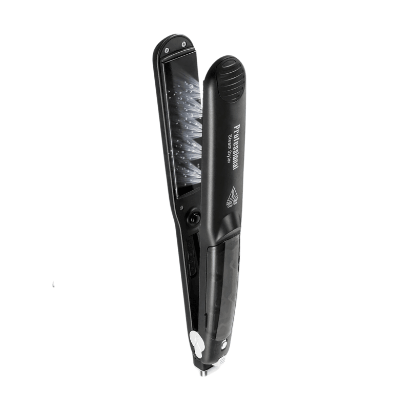 SilkyStrands™ Steam Hair Straightener & Curler - Silky Strands