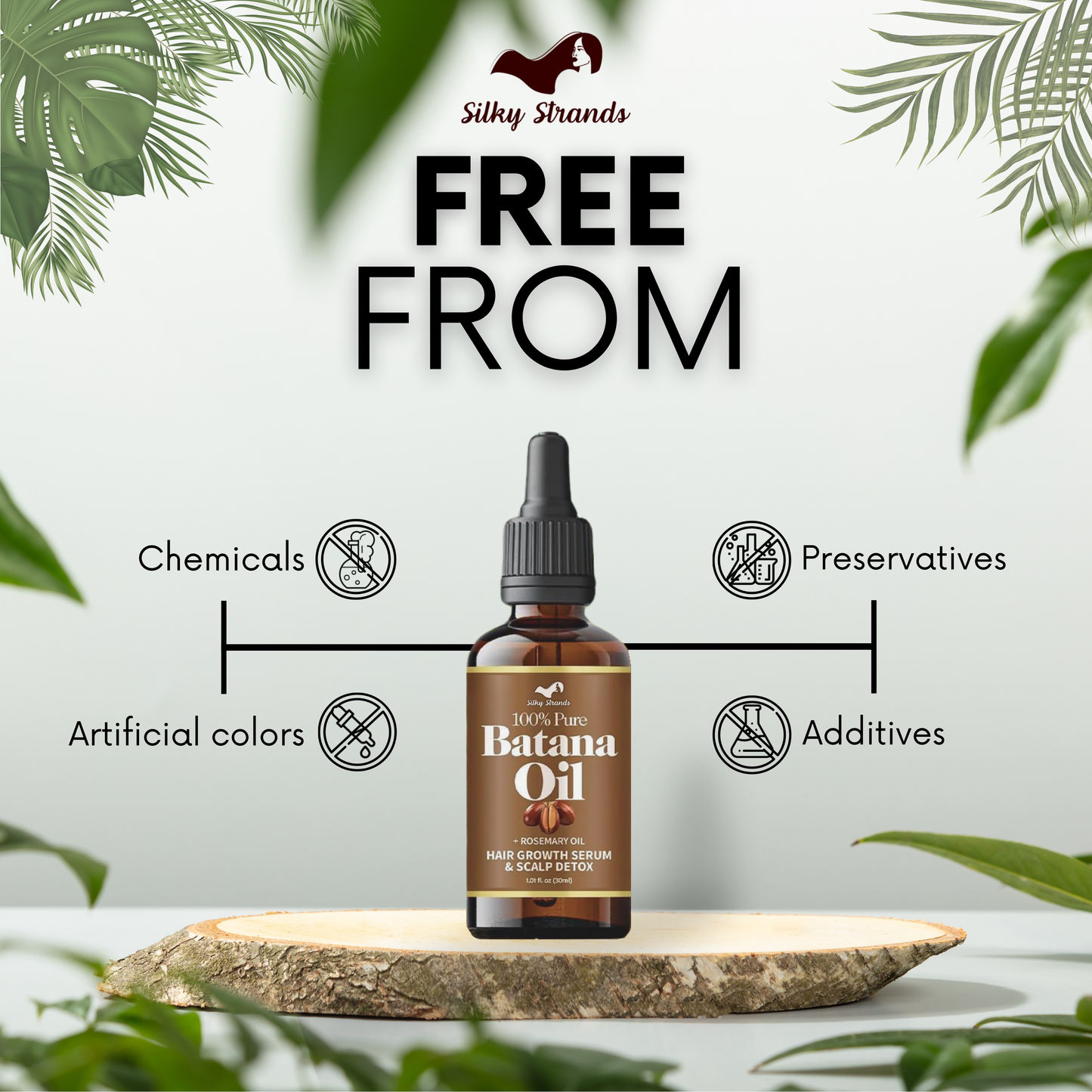 SilkyStrands™ Batana Hair Growth Serum – Revive & Regrow Naturally