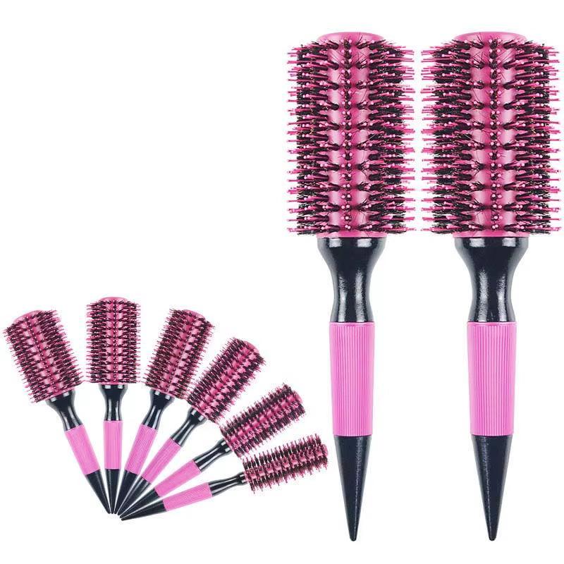 SilkyStrands™ Professional Fluff & Curl Boar Bristle Styling Brush - Silky Strands