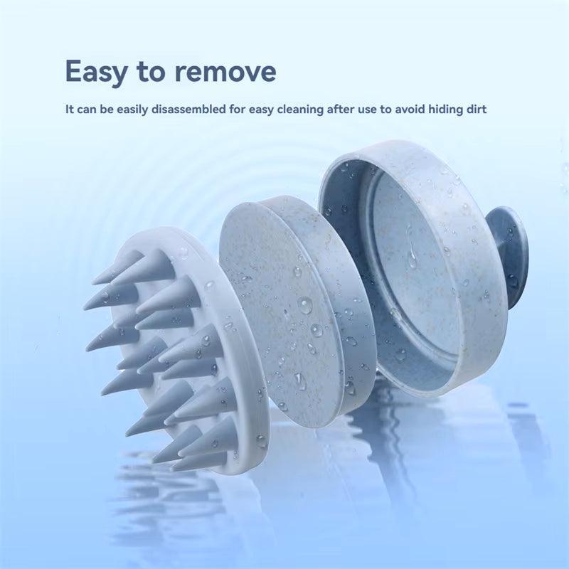 Silicone Scalp Massage Shampoo Brush - Silky Strands