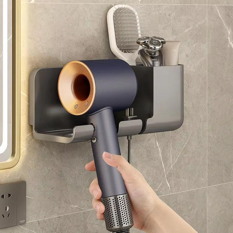 SilkyStrands™ Wall-Mounted Hair Dryer Rack - Silky Strands