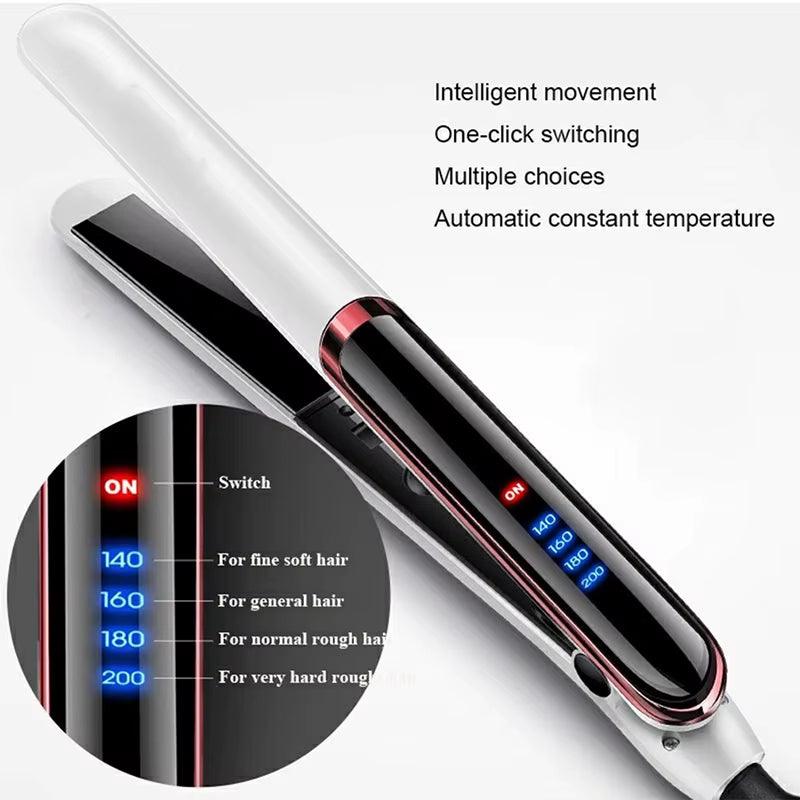 SilkyStrands™ ProFlex 2-in-1 Ceramic Hair Straightener & Curler - Silky Strands