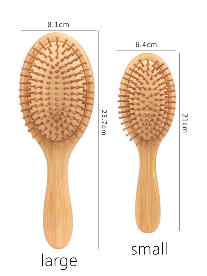 1Pcs Natural Wooden Hair Comb Hair Loss Scalp Massage Hair Brush Hair Care Healthy Bamboo Comb