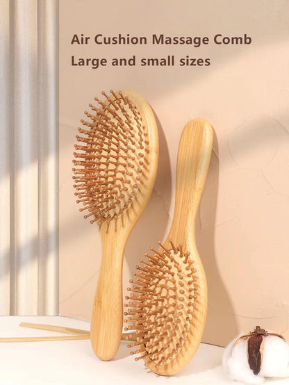 1Pcs Natural Wooden Hair Comb Hair Loss Scalp Massage Hair Brush Hair Care Healthy Bamboo Comb