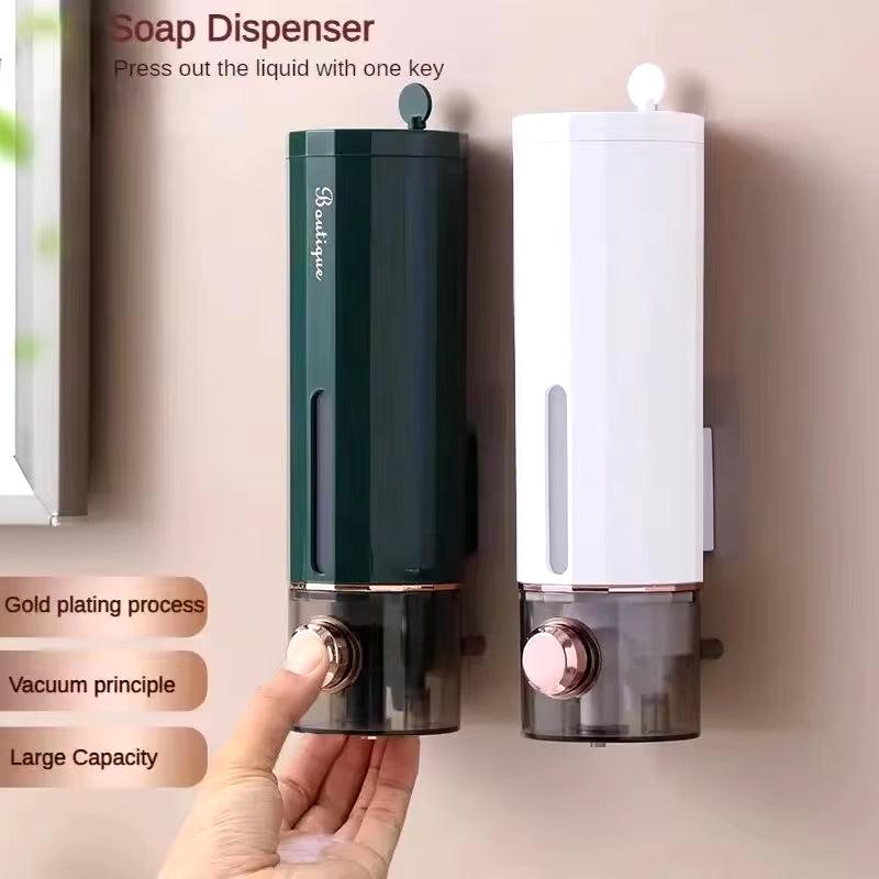 Non-Perforating Soap Dispenser Hand Sanitizer Wall Hanger Press Dispenser Home Hotel Shower Gel Shampoo Box Wall Mount