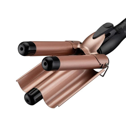 SilkyStrands™ TripleWave Pro - 3-Barrel Hair Curler