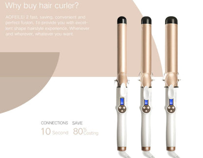 SilkyStrands™ CurlCraft LCD Precision Styler