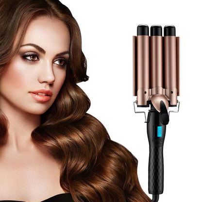 SilkyStrands™ TripleWave Pro - 3-Barrel Hair Curler