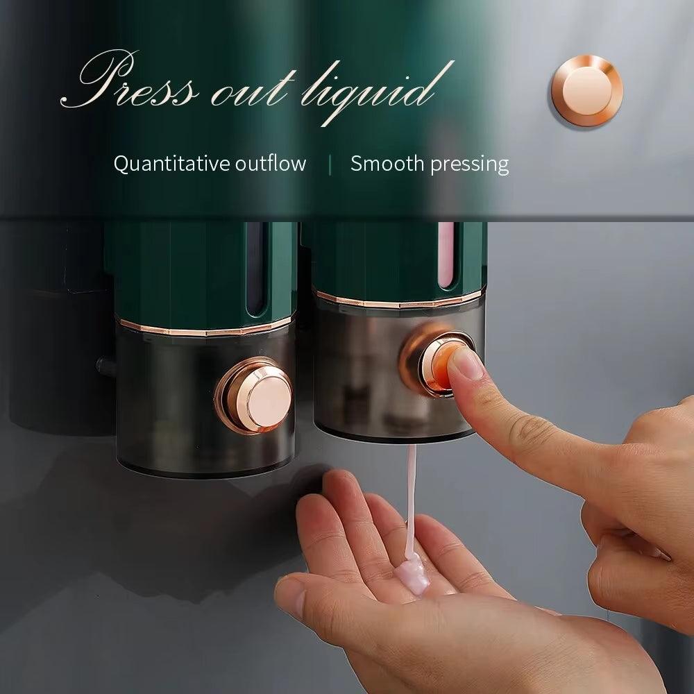 Non-Perforating Soap Dispenser Hand Sanitizer Wall Hanger Press Dispenser Home Hotel Shower Gel Shampoo Box Wall Mount